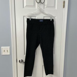 Old Navy Black and White Polka Dot Pant